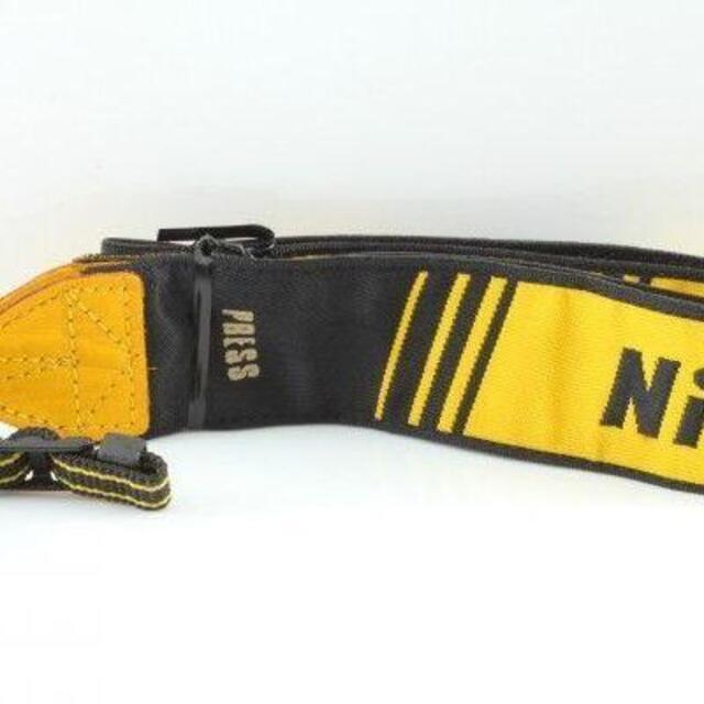 激レア Nikon ニコン PRESS 報道カメラマン プロストラップ 黄X黒 激レア Nikon ニコン PRESS 報道カメラマン プロストラップ 黄X黒