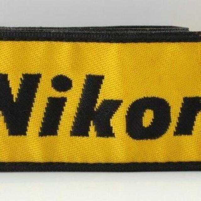 激レア Nikon ニコン PRESS 報道カメラマン プロストラップ 黄X黒