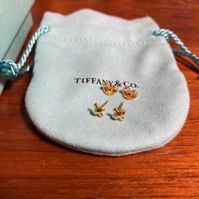 美品　ティファニー　クロスステッチ　ピアス　７５０　tiffany