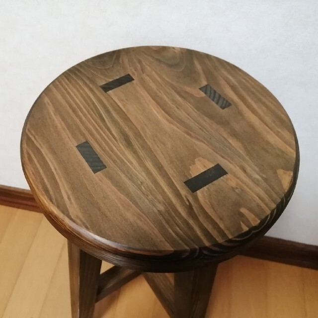 木製スツール 高さ52cm 丸椅子 stool - plastmix.pl