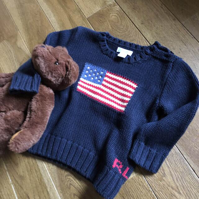 Ralph Lauren(ラルフローレン)のRalph Lauren アメリカ国旗ニット キッズ/ベビー/マタニティのキッズ服男の子用(90cm~)(ニット)の商品写真