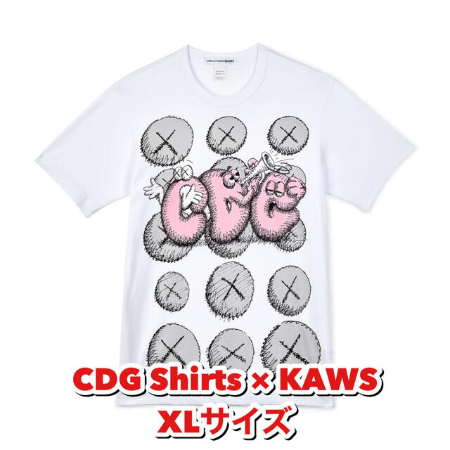 COMME des GARCONS(コムデギャルソン)のCDG Shirts × KAWS XLサイズ コムデギャルソンシャツ メンズのトップス(Tシャツ/カットソー(半袖/袖なし))の商品写真