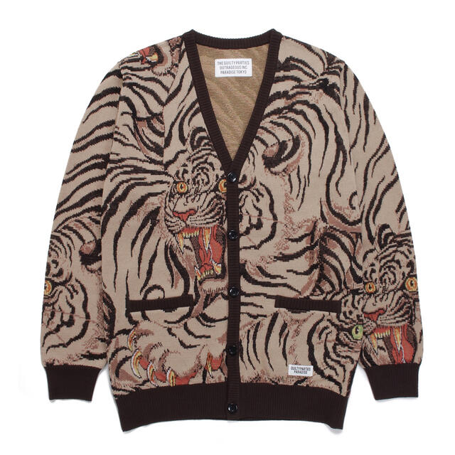 WACKO MARIA/TIM LEHI / JACQUARD CARDIGAN 最大の割引 valcora.ch