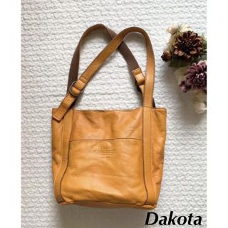 ダコタ(Dakota)の美品✨Dakotaダコタ トートバッグ /ショルダーバッグ/シボ革/本革(トートバッグ)