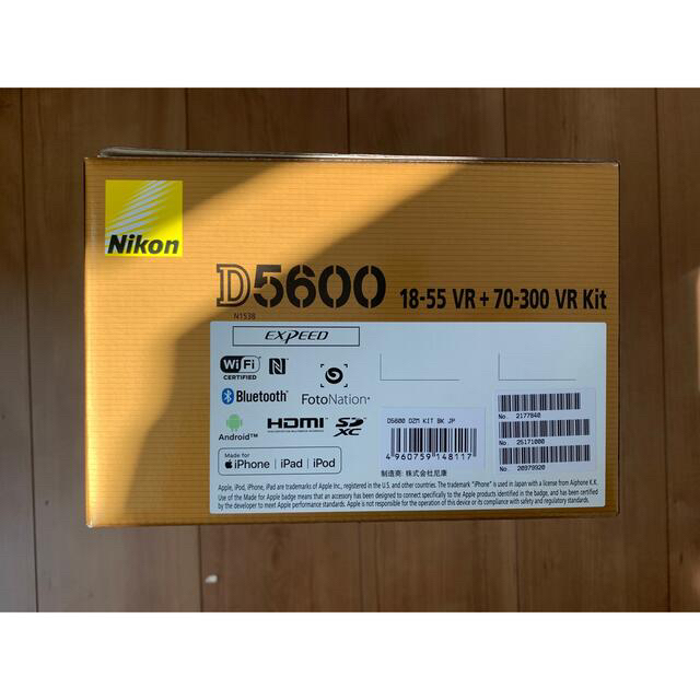 ニコン D5600 ダブルズームキット　新品未使用品