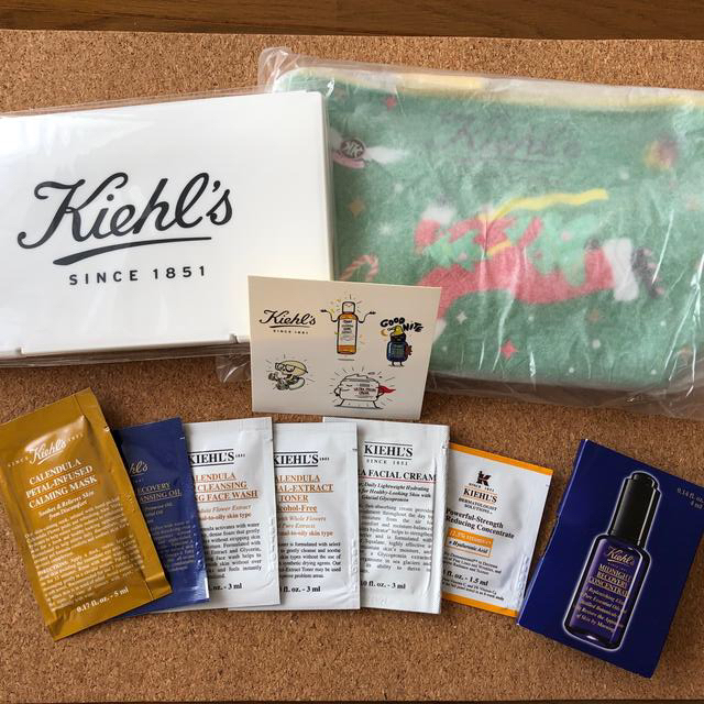 Kiehl's(キールズ)の値下げ！キールズ　ノベルティ・サンプル10点セット コスメ/美容のキット/セット(サンプル/トライアルキット)の商品写真