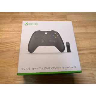 エックスボックス(Xbox)のXbox コントローラー ワイヤレスアダプター付属(PC周辺機器)