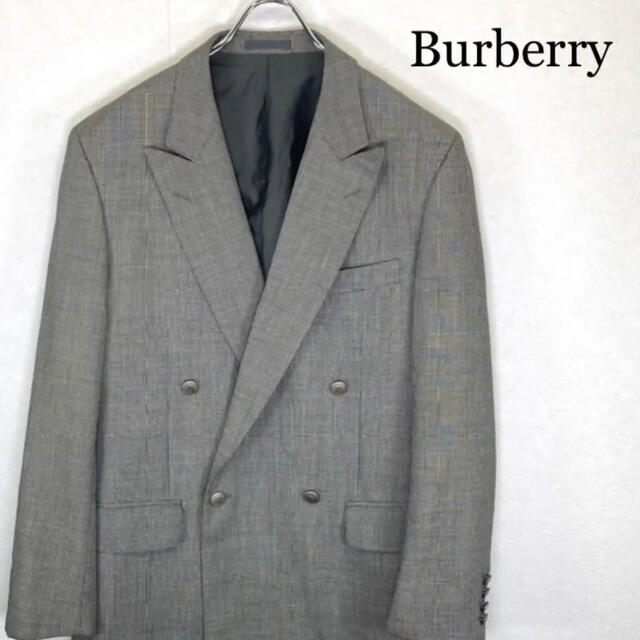 BURBERRY(バーバリー)のD4  90s Burberry London テーラードジャケット グレー メンズのジャケット/アウター(テーラードジャケット)の商品写真