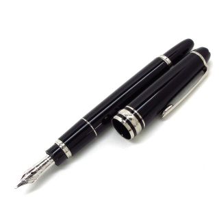 モンブラン(MONTBLANC)のモンブラン 万年筆美品  黒×シルバー(ペン/マーカー)