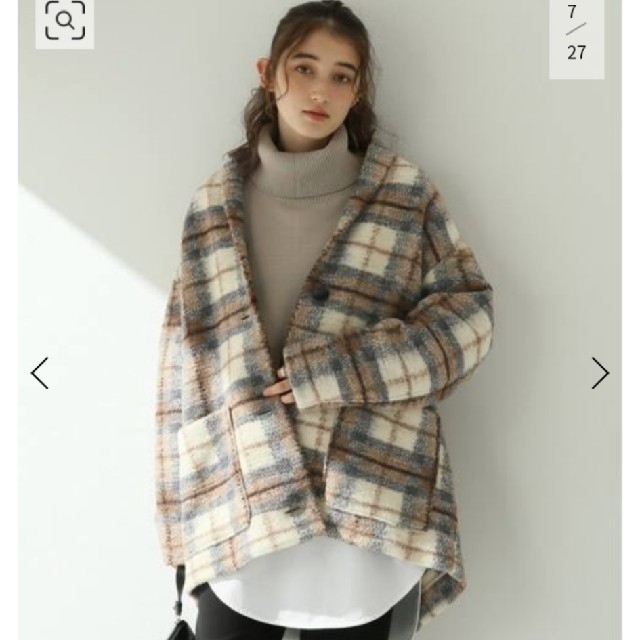 Isabel Marant(イザベルマラン)のイザベルマラン ジャケット ELOMIA チェックコート レディースのジャケット/アウター(チェスターコート)の商品写真