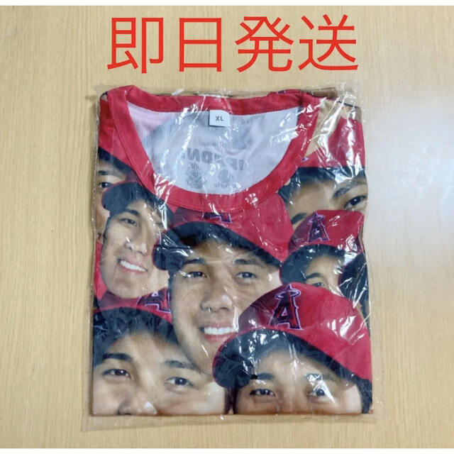 即日発送】大谷翔平 顔だらけ Tシャツ エンゼルススタジアム配布品