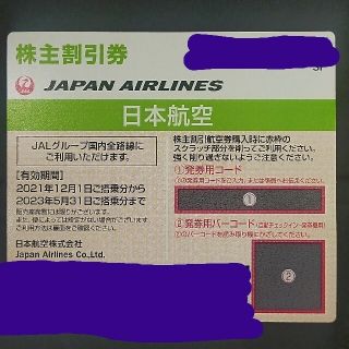 ジャル(ニホンコウクウ)(JAL(日本航空))のJAL 日本航空 株主優待 2023/5/31まで 株主割引券(航空券)