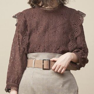 ナチュラルクチュール(natural couture)のヴィンテージレースブラウス(シャツ/ブラウス(長袖/七分))