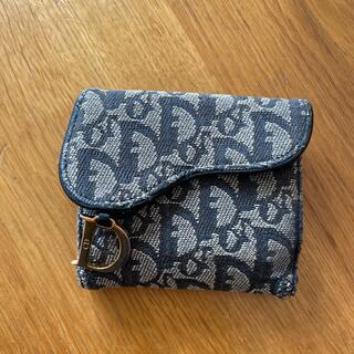 ディオール(Dior)のDior キャンバス×レザー ジャガードロゴ 三つ折り財布 (財布)