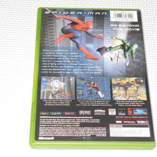 xbox★SPIDER-MAN 海外版★箱付・説明書付・ソフト付★動作確認済