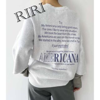 アパルトモンドゥーズィエムクラス(L'Appartement DEUXIEME CLASSE)の【Americana/アメリカーナ】Halfsleeve Logo Sweat(カットソー(長袖/七分))