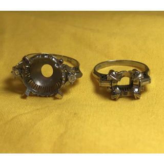 わたあめ様専用 ダイヤ付 プラチナリング枠 2点合計 約8,48g!!(リング(指輪))