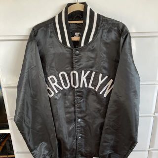 ミッチェルアンドネス(MITCHELL & NESS)の希少！スターター！ナイロンjk！size S！ブルックリン！ジョーダンナイキシュ(スタジャン)