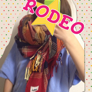 ロデオクラウンズ(RODEO CROWNS)のRODEO☆レア！大判チェックマフラー♡(マフラー/ショール)