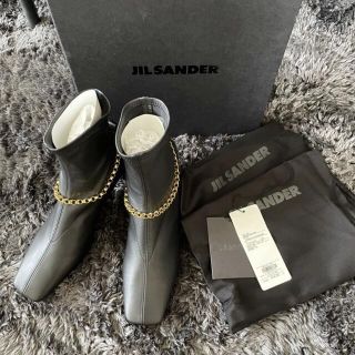 ジルサンダー(Jil Sander)のjil sander ジルサンダー アンクルチェーン ブーツ 37【ほぼ新品】(ブーツ)