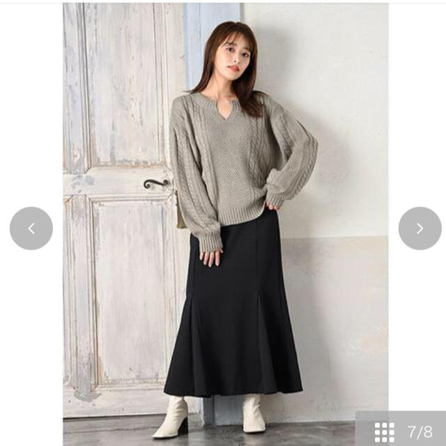しまむら(シマムラ)のしまむら 近藤千尋 ジャガードスカート ブラック M レディースのスカート(ロングスカート)の商品写真