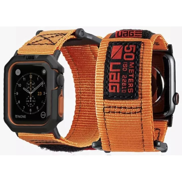 アップルウォッチ バンド Apple Watch ケース オレンジ44mm  メンズの時計(腕時計(デジタル))の商品写真