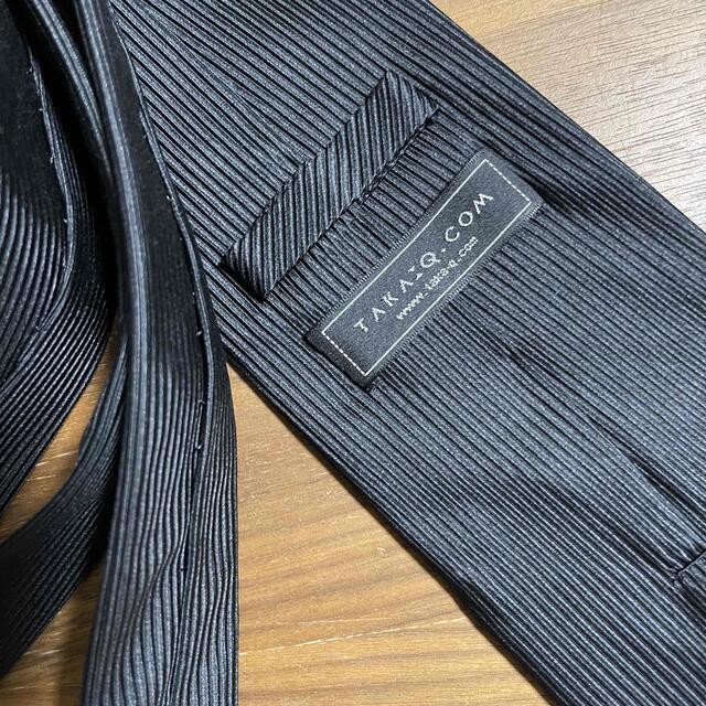 TAKA-Q(タカキュー)のTakaQのブラックネクタイ メンズのファッション小物(ネクタイ)の商品写真