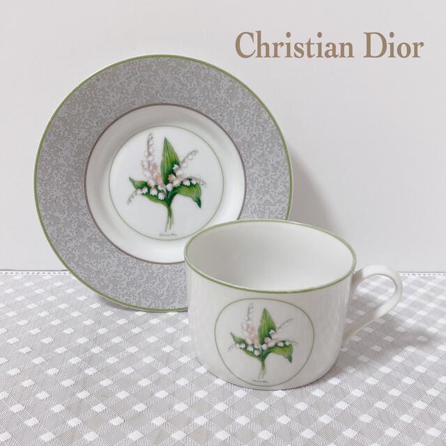 Christian Dior(クリスチャンディオール)のヴィンテージ　クリスチャンディオール　ミリラフォーレ　カップ＆ソーサー インテリア/住まい/日用品のキッチン/食器(グラス/カップ)の商品写真