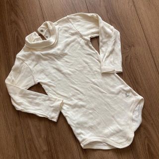 プチバトー(PETIT BATEAU)のプチバトー　タートルネックロンパース   2ans/86cm(ロンパース)