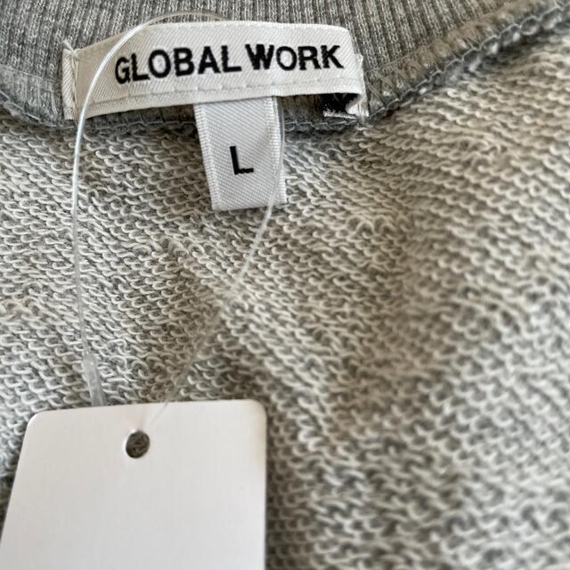 GLOBAL WORK(グローバルワーク)の未使用品　グローバルワーク　スウェット　グレー レディースのトップス(トレーナー/スウェット)の商品写真