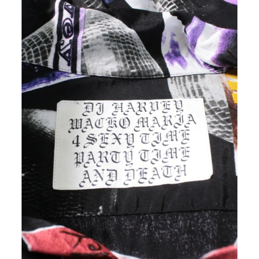 WACKO MARIA ワコマリア カジュアルシャツ M 黒x赤x紫(総柄)