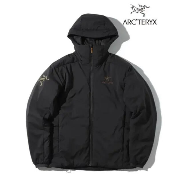 ARC'TERYX(アークテリクス)のアークテリクス　AR アトムフーディー　ビームス別注　ブラックゴールド メンズのジャケット/アウター(ナイロンジャケット)の商品写真