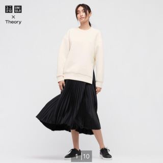 ユニクロ(UNIQLO)のお値下げしました！！UNIQLO Theory コラボ　プリーツラップスカート(ロングスカート)