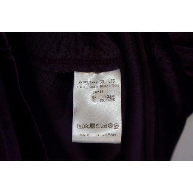 Needles(ニードルス)のNeedles ニードルス 長袖 Uネック ベロア カットソー 紫 910L▲ メンズのトップス(Tシャツ/カットソー(七分/長袖))の商品写真