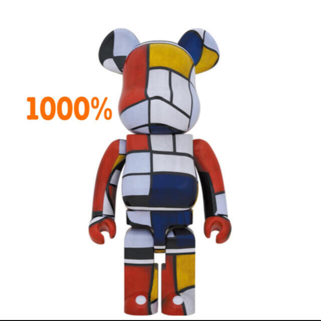 BE@RBRICK × Piet Mondrian 1000%