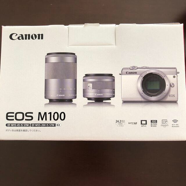 Canon(キヤノン)のほぼ未使用　キャノン　EOS M100 カメラ スマホ/家電/カメラのカメラ(ミラーレス一眼)の商品写真