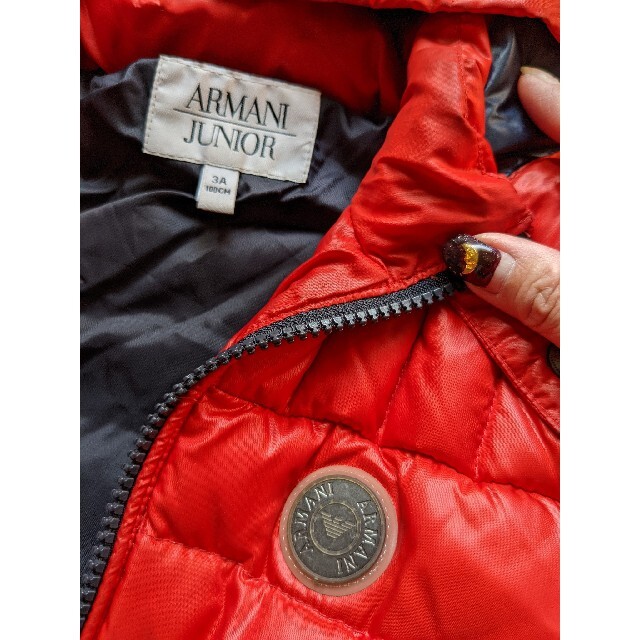 ARMANI JUNIOR - ARMANI JUNIOR アルマーニ☆ダウンコート 赤 3A 100