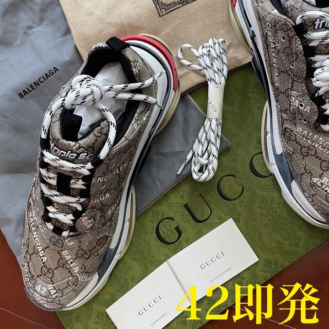 信憑 バレンシアガBALENCIAGA GUCCI TRIPLE S スニーカー sushitai.com.mx