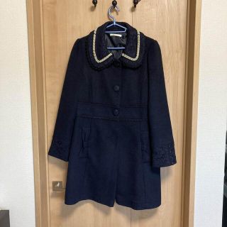 アクシーズファム(axes femme)のaxes femme♪レース×パールコート(ロングコート)