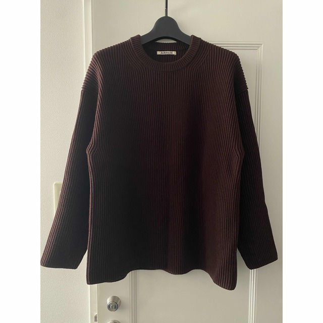 AURALEE SUPERFINE RIB KNIT BIG P/O オーラリー