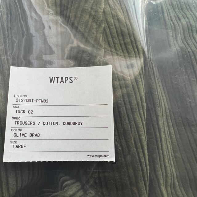 wtaps 21aw TUCK TROUSERS COTTON.CORDUROY 【予約中!】 49.0%割引