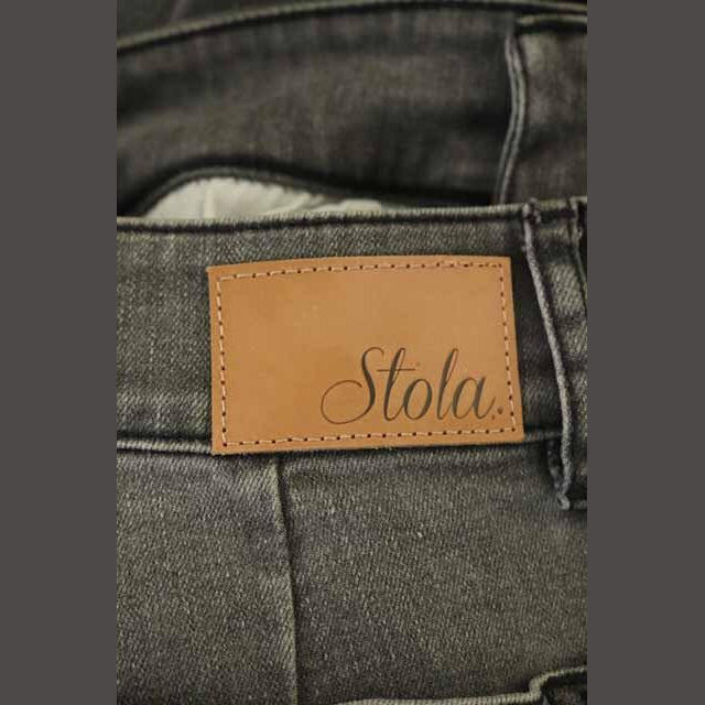 Stola.(ストラ)のストラ カットオフ デニムパンツ ジーンズ ストレッチ 34 グレー レディースのパンツ(デニム/ジーンズ)の商品写真
