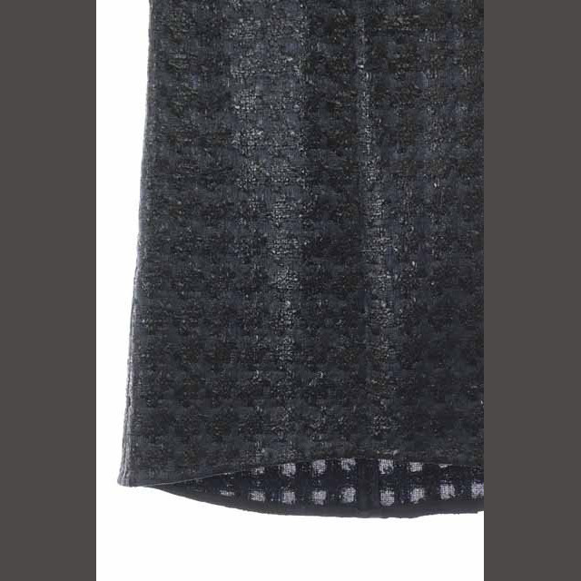 LE CIEL BLEU(ルシェルブルー)のルシェルブルー 総柄マーメイドスカート タイト ロング マキシ丈 38 紺 黒 レディースのスカート(ロングスカート)の商品写真