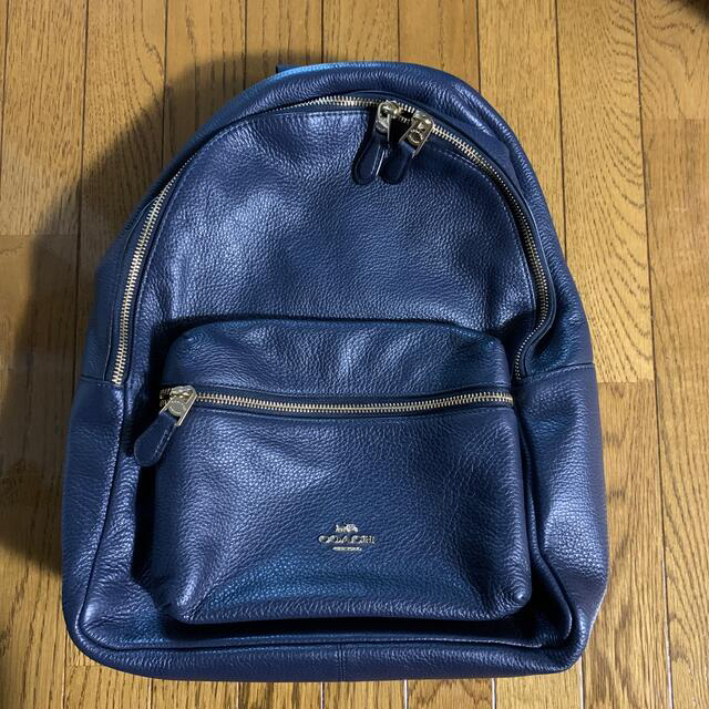 極美品✨COACH リュック　チャーリー　レザー　ロゴ　ミニ　チャーム