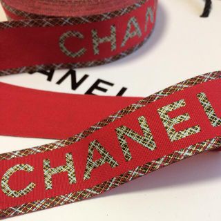 シャネル(CHANEL)のCHANEL/2020限定✨ラッピングレッドリボン【幅3㎝×1m】(ラッピング/包装)