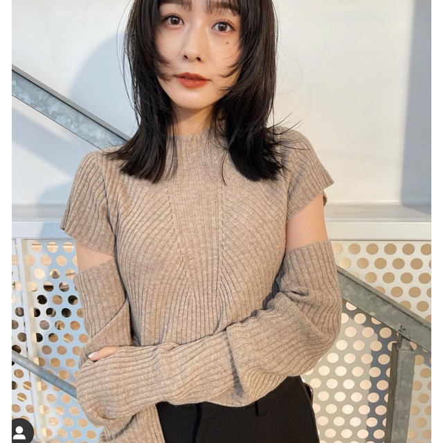 新品 randeboo Charm warmer knit ベージュ BEG interadi.com
