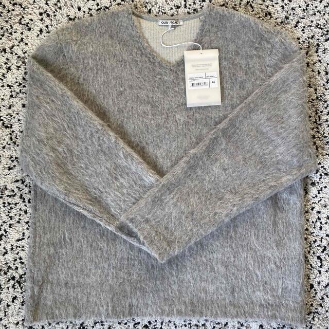 OUR LEGACY DOUBLE LOCK SWEAT GREY ALPACA