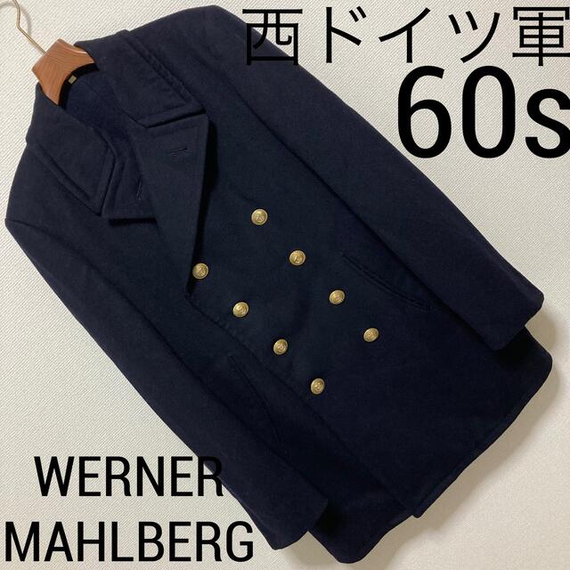 60s 実物◆WERNER MAHLBERG◆ドイツ軍金ボタントレンチピーコートオールド