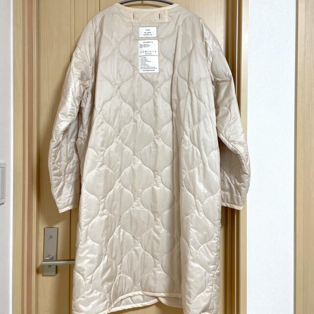 HYKE QUILTED CREW NECK LINER COAT 20AW 白 【セール 登場から人気沸騰】 17340円 