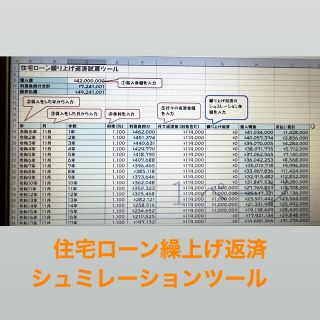 ⭐︎住宅ローン繰上げ返済シュミレーションツール⭐︎(その他)
